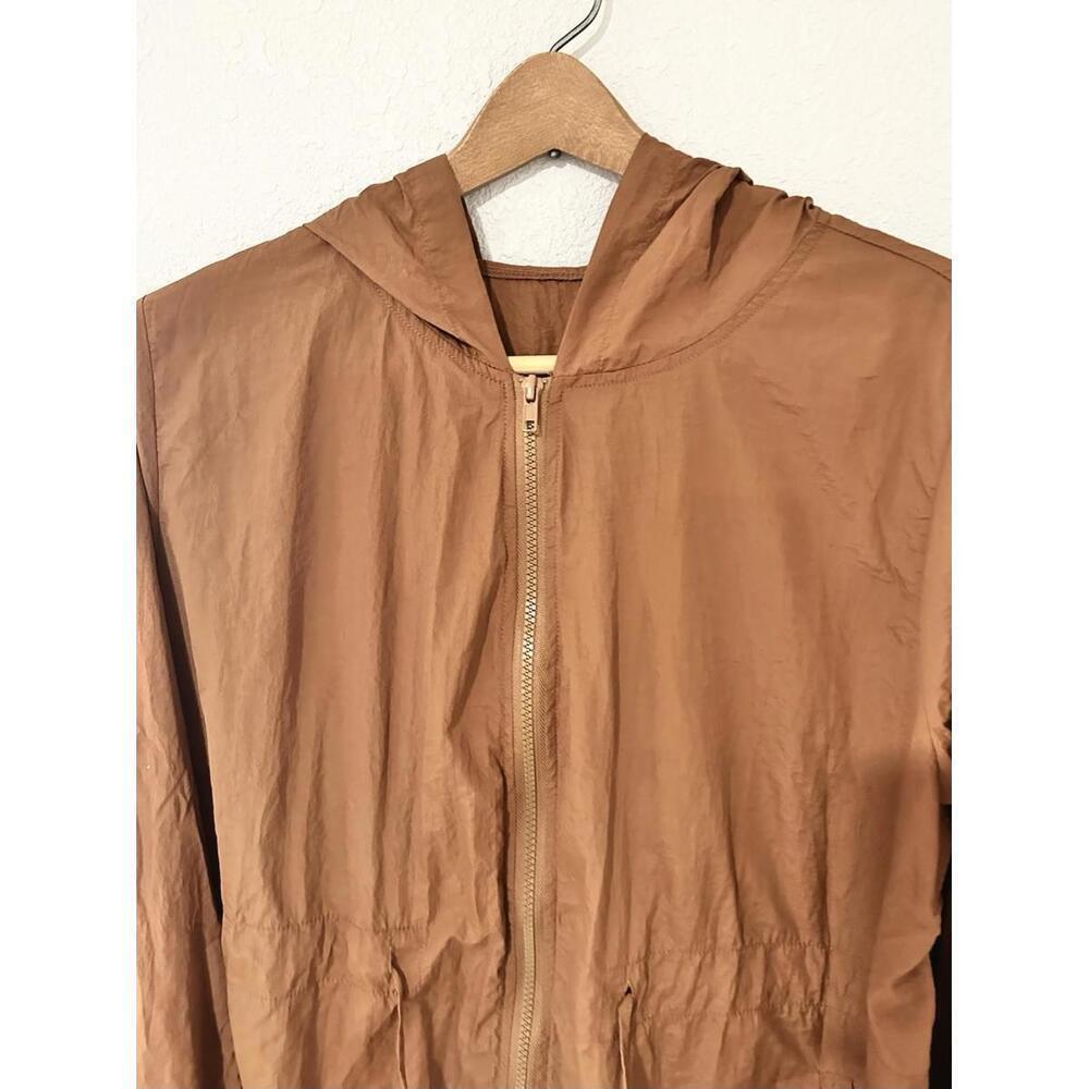 Emery Rose Woman’s Brown Lightweight Jacket with Hood 2XL - Picture 2 of 15